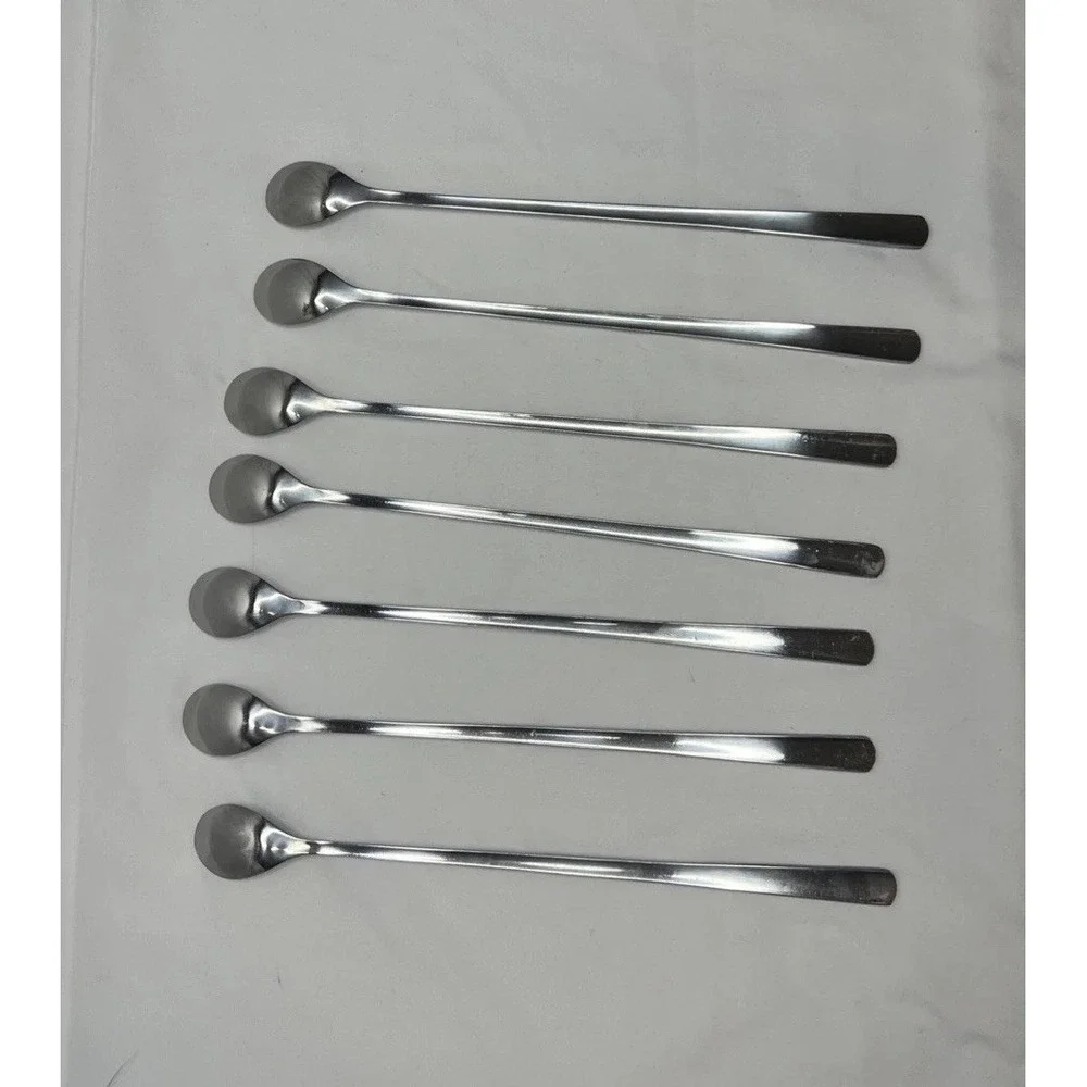 10.5-Inch Stainless‎ Steel Spoons- Ice Tea Spoons-Ice Cream Spoon- Mixed Drinks